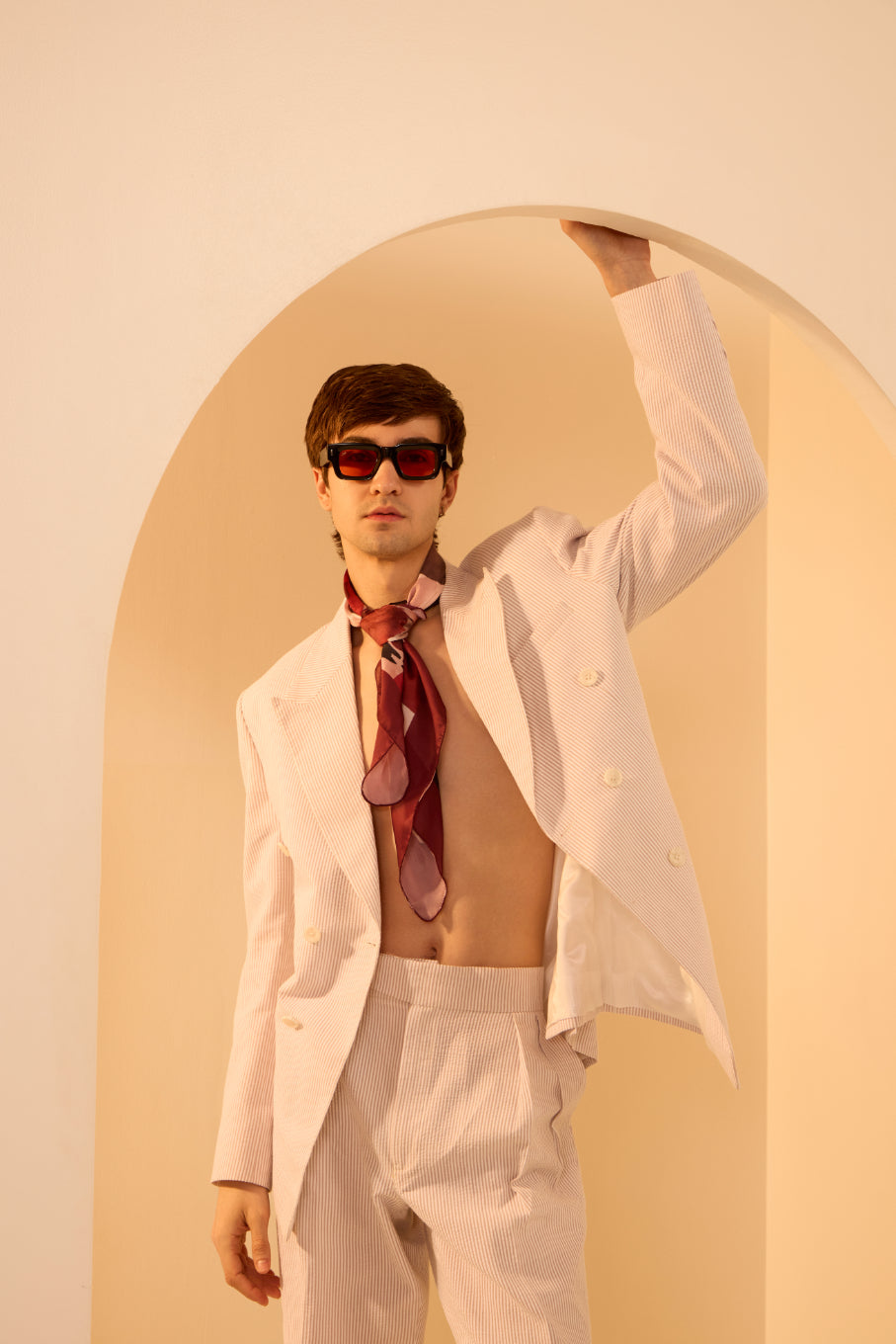White mischief suit men