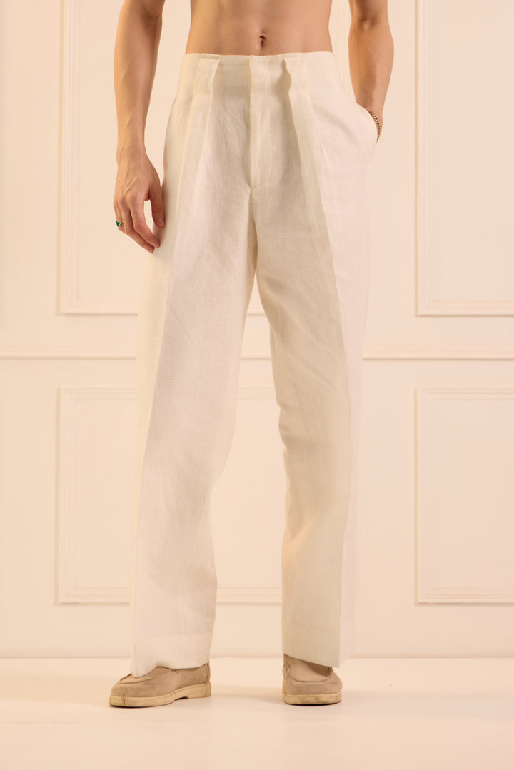 Wine striped affair trousers